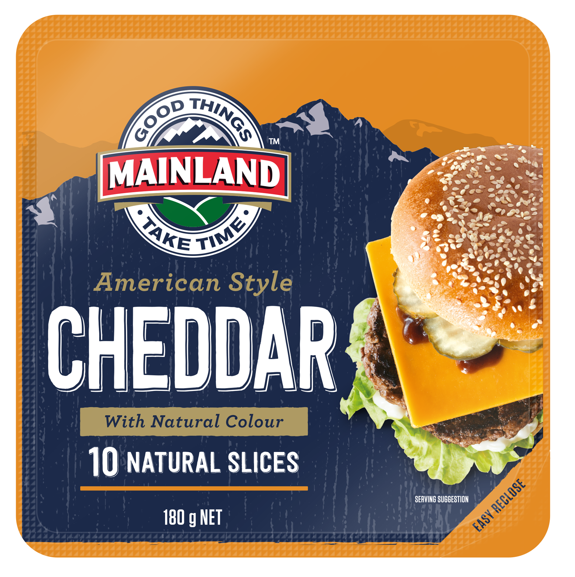 American Style Cheddar Natural Slices