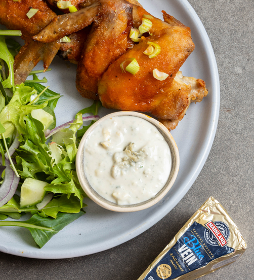 Blue Cheese Dip with Buffalo Chicken