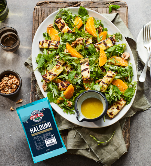 Grilled Haloumi and Orange Salad