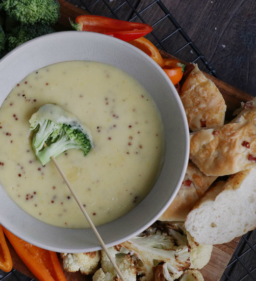 Gouda & Wholegrain Mustard Fondue recipe Mainland