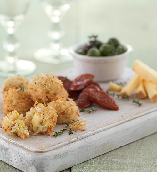 Smoked cheddar & chive rissoto balls