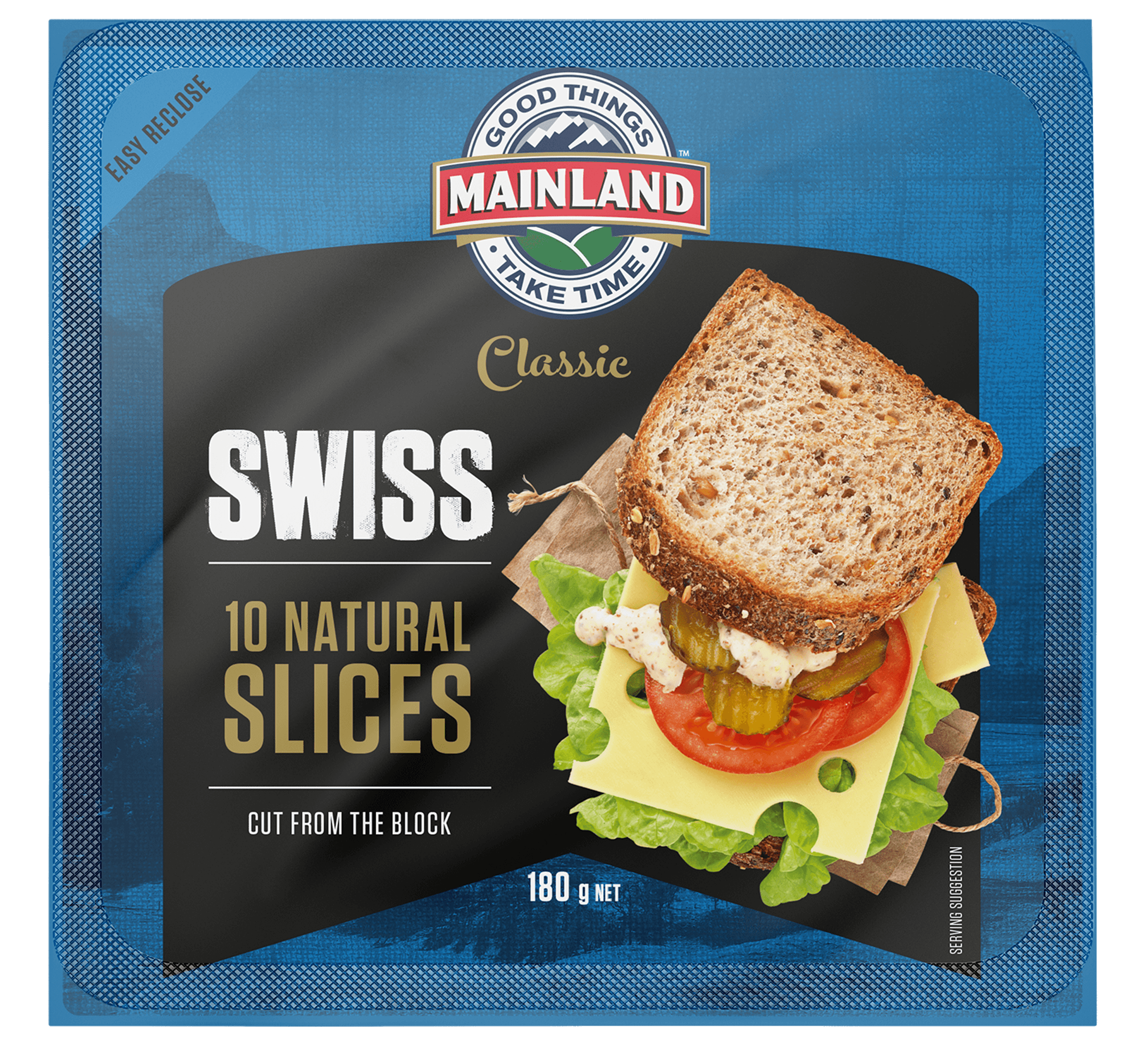 Natural Swiss Cheese Slices Mainland