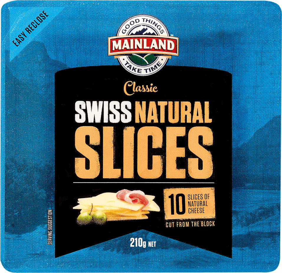 Natural Swiss Cheese Slices Mainland